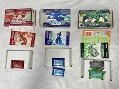 ジャンク品　ポケットモンスター ルビー・サファイア・エメラルド 3本セット