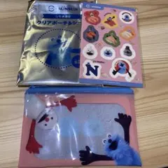 スンスン　スシローコラボ　クリアポーチ　ピンク