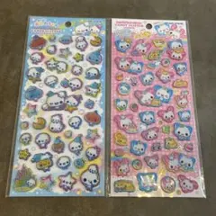 キャンディグリッターステッカー　あわわちゃん　ハッピーマーチ2枚セット