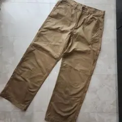 GU　ベージュ ワークパンツ　カーゴパンツ　ズボン　　茶色　S