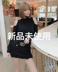 Rady 肩出し タートルネック ニット ブラック ギャル