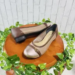 新品未使用❗️【DIANA（ダイアナ）】バレエパンプス ゴールドベージュ21.5