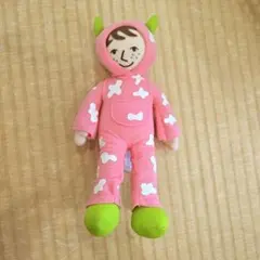 オフロスキー　ポキポキ ぬいぐるみ ピンク 牛柄 着ぐるみ