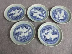 肥前平戸焼　嘉祥作　染付　漢詩山水画　六寸皿　六客　共箱　M　R4532B 肥前平戸焼 嘉祥作 染付 漢詩山水画 六寸皿 六客 共箱 M R4532B - メルカリ