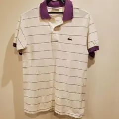 【70s-80s】CHEMISE LACOSTE ボーダーポロシャツ サイズ3のサムネイル