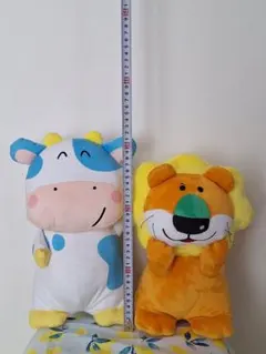 たべっ子どうぶつ　ぬいぐるみ　らいおん　めうし