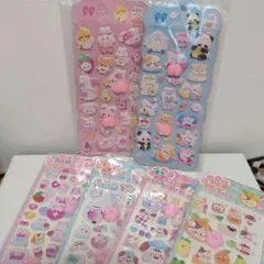 肉球シール もちもち ぷくぷく　ぷにぷに おしりシール　6枚セット