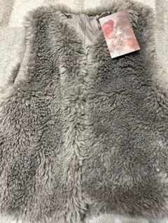 ラスト値下げ☆新品タグ付き☆ABI TOKYO☆シープファーベスト☆ボアふわふわ