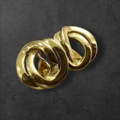 美品 Monet モネ ヴィンテージ ゴールド イヤリング