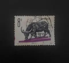 中国年代物特種切手・1981年/ T.63「畜牧業－牛」中華人民共和国郵電部