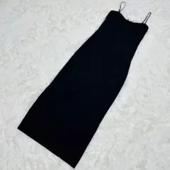【ZARA】/ザラ/キャミワンピース/ロング丈/M/ブラック/黒
