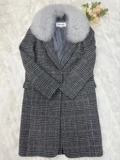 MISCH MASCH ファー付　コート　ウール　M ☆美品☆
