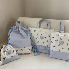 レッスンバック　女の子　上履き入れ　ナップサック体操服袋　給食袋　入園入学セット