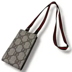 【極美品】GUCCI グッチ ミニ ネックポーチ シェリーライン 125848