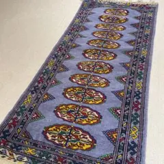 トルクメン絨毯 ラグ トライバルラグ 119x51cm