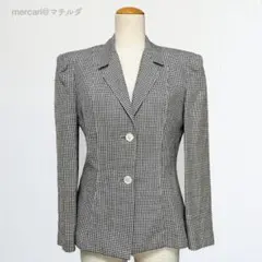 Comeme des Garcons リネン ジャケット ギンガムチェック80sのサムネイル