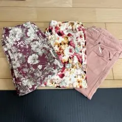 フローラルデザイン 3点セット　スキニー