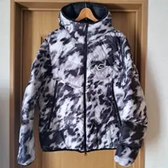 NIKE ナイキ 総柄 白豹柄 スウッシュ / ダウンジャケット