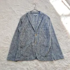 【A DAY IN THE LIFE】 (S) ニットジャケット 薄手 グレー