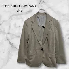ザスーツカンパニー　グレー テーラードジャケット　長袖　ポケット　 Mサイズ
