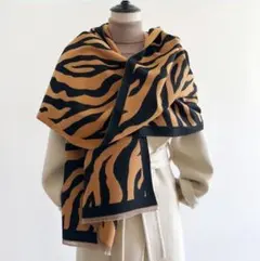 定番上質 上品 大判 カシミヤ混 気質 通勤 花柄 ストール オシャレ キャメル