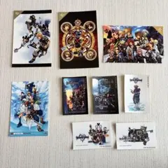 ディズニー　キングダムハーツ　キンハー　ポストカード　ブロマイド　ステッカー