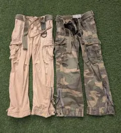 Abercrombie and Fitch カーゴパンツ 2点セット Y2K