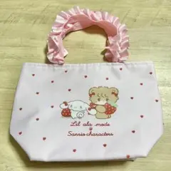 サンリオキャラクター リルアラモード ミニトートバッグ ピンク 当りくじ
