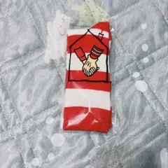 赤白ストライプ靴下 17-22cm マクドナルド