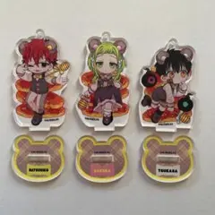 地縛少年花子くん　トレーディングアクリルスタンドキーホルダーくま　花子くんカフェ