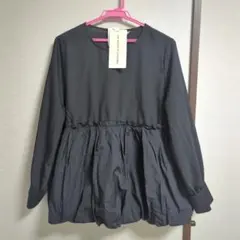 [新品]しまむら/HKワークスロンドン/異素材バルーン長袖ブラウス