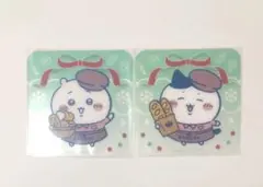 ［2点セット】ちいかわベーカリー クリスマスコースター ノベルティ ハチワレ