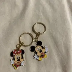 ミッキー　ミニー　ペア　キーホルダー　ディズニー