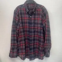 KANGOL/カンゴール チェック柄 BD ネルシャツ LLサイズ