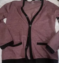 Y*n様 バーガンディ カーディガン ボタン付き