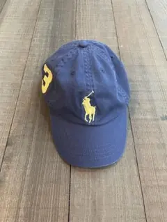 POLO RALPHLAUREN NAVY kids キャップ