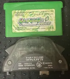【GBA】ポケットモンスター　リーフグリーン(ワイヤレスアダプタ付き)