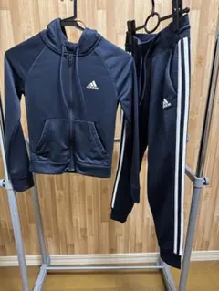 adidas アディダス レディース セットアップ Sサイズ ネイビー