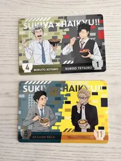 すき家×ハイキュー!! トレーディングカード 2枚セット