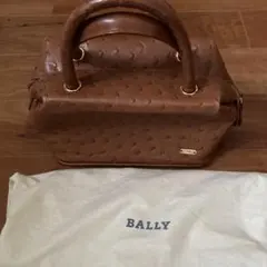BALLYオーストリッチ風レザーバッグ(キャメル) - メルカリ