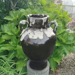 吉田勝美 作 瑠璃の匠 人気ガラス工芸作家 金箔水注 共箱 涼しげな作品
