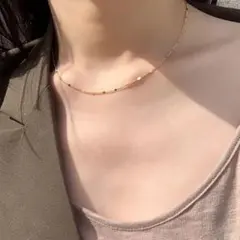 ステンレス　プレートチェーンネックレス　ゴールド　todayful アローズ