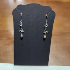 K10WG 　ピアス　蝶デザイン　ホワイトゴールド　K10