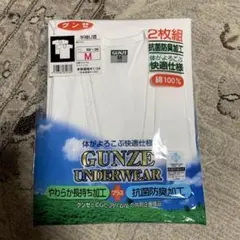 新品❣️GUNZE 半袖U首Tシャツ 2枚組 M ✳︎１枚のみ✳︎
