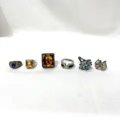 【M2】シルバー系リング✨おまとめ6点