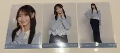 乃木坂46 生写真 弓木奈於 襟付きコーデ 3種コンプ