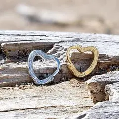 ハワイアンジュエリー 片耳用 ハートピアス フープ