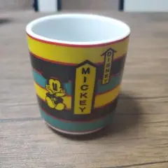 ミッキーマウス ストライプ コップ 湯呑み 永谷園