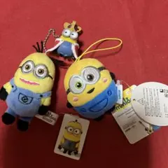 ミニオン ぬいぐるみ・キーホルダー 3個セット　置物