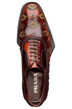 美品　名作PRADA プラダ　12aw 幾何学　ドレスシューズ　サイズ9